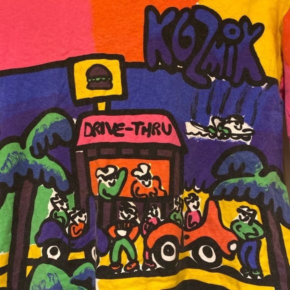 Rare Kozmik Original Design New Zealand 1989(Made In USA) T-Shirt Men’s Size L - Picture 2 of 8